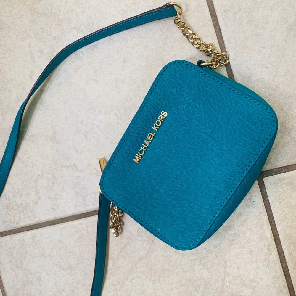 Michael Kors Teal Over-the-shoulder purse